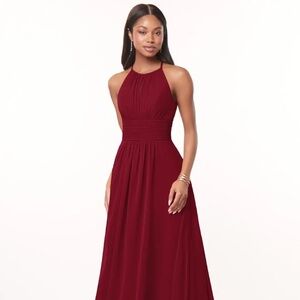 Azazie Bonnie Burgundy dress